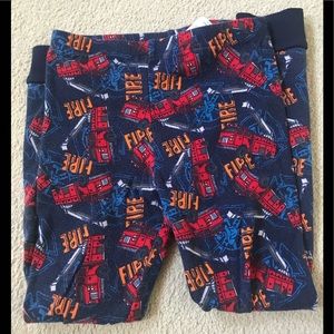 Boys Firetruck Pajama Pants